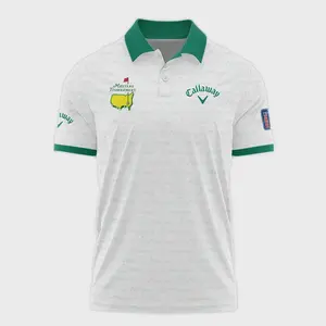 Pattern Masters Tournament Callaway Polo Shirt: Stylish White Green Sport Love Clothing for Men