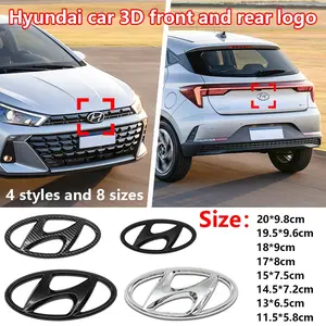 Hyundai Special 3D Front and Rear Emblem, Steering Wheel Center Console Decorative Sticker, Hood & Trunk Badge, Versatile Fit, Fits Hyundai I10, Elantra, Getz, Sonata, XG, Terracan, Coupe, Trajet, Matrix