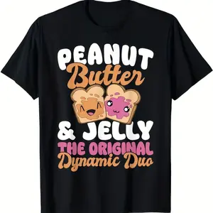 Peanut Butter & Jelly T-Shirt Retro Unisex