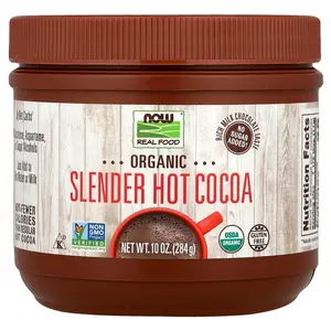 NOW Foods Real Food, Organic Slender Hot Cocoa, 10 oz (284 g)