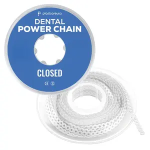 Clear Dental Power Chain (Closed) – 15 ft Orthodontic Elastic Chain for Braces