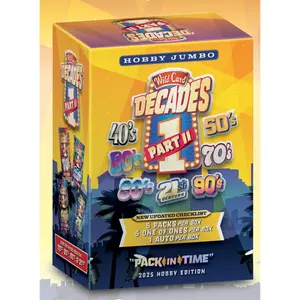 2025 Wild Card Decades 1 Part II Jumbo Trading Cards Box RY