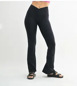 Crossover waist yoga pants