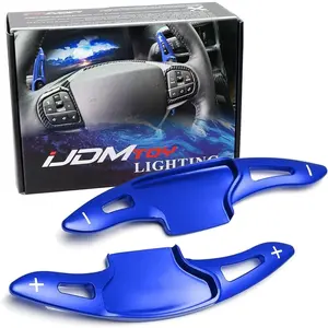 iJDMTOY Performance Blue Lightweight Aluminum Paddle Shifter Extension For 2020-up Gen6 Ford Explorer