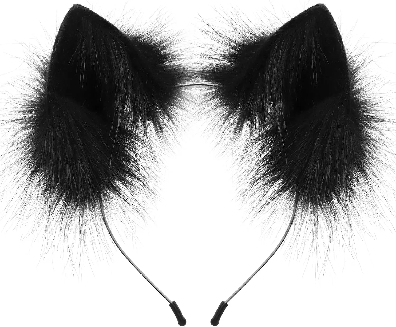 Faux Fur Animal Cat Ears Headband Furry Fox Wolf Hairhoop Headwear Costume Accessory