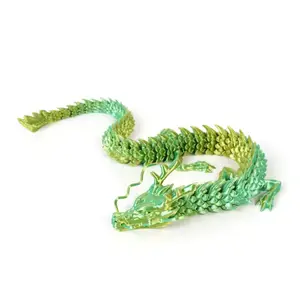 3D Printed Dragon Fidget Toy – 23 Inch Articulated Flexible Dragon Figure | Desk Toy, Stress Relief, Collectible Gift fun