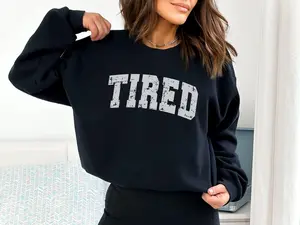 Tired Sweatshirt Exhausted Sweater Chronic Illness Sweatshirt Spoonie Sweatshirt Napping Time Top Tired Permanently Tired Crewneck