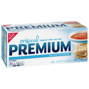 Premium Original Saltine Crackers, 1 - 16 Ounce Box (Pack of 1)