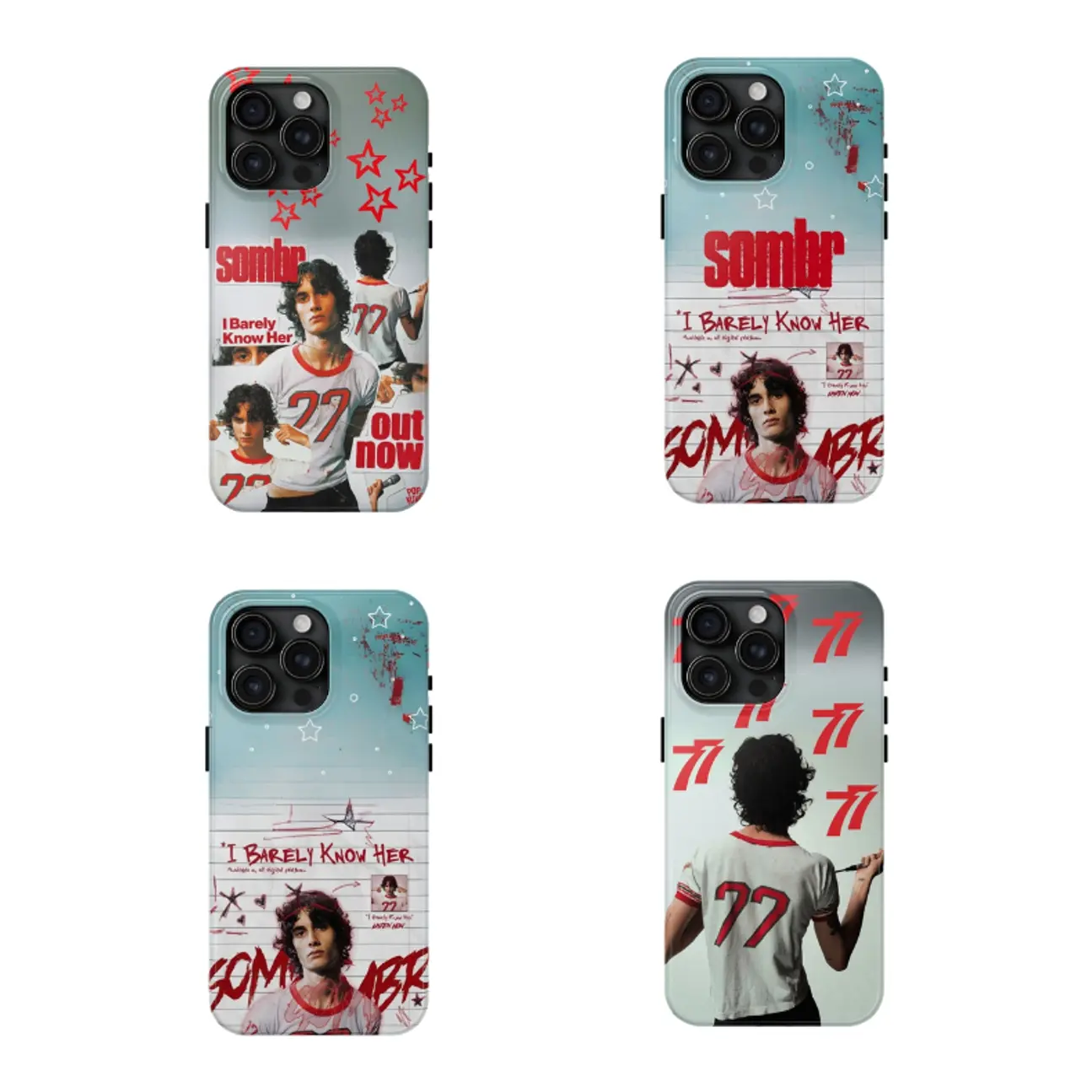 Sombr I Barely Know Her Music Phone Case, Sombr New Album Inspired Case Cover, Gift For Fans, Case Cover For iPhone 16 15 14 13 12 11 X SE and Samsung S25 S24 S23 S22 S21