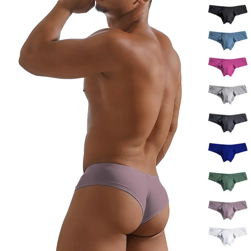 Men's Brief Bikini U Convex Half Hip Briefs Low Rise Modal Shorts Men's Underwear
