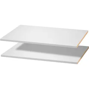 VEVOR Melamine Shelves, 2 Piece, Wooden Cabinet Shelves Cut to Size for Closet System, Replacement Cabinet Shelf, Versatile Use Wardrobe Board for Closets, Cabinets, or any custom Shelving NeedsVEVOR Super Brand Day