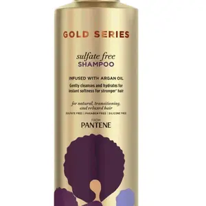 Pantene Gold Series Sulfate Free Shampoo Infused with Argan Oil for All Hair Types Conditioner Haircare Removes Buildup & Hydrates
