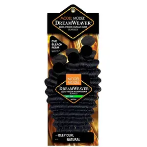 ModelModel Dream Weaver 100% Virgin Human Hair Weave – Deep Curl 3 Bundle Set