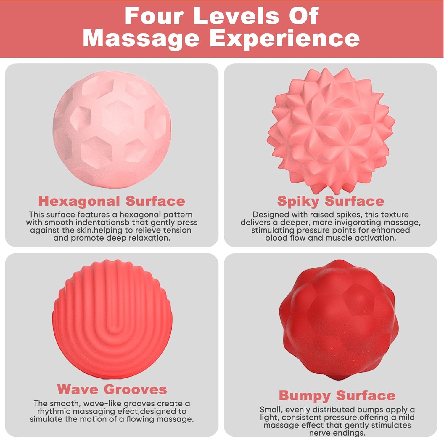 Silicone Magnetic Balls Fidget Toys for Adults & Teens, 4PCS Stress Relief Sensory Toys for Autism ADHD Anxiety Fun Textures Gadgets Office Desk Toy for Kids Adults