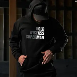 Bold Wiseass Superman Shirt – Funny Men’s Graphic Tee for Blue Collar & Alpha Guys Print Tee