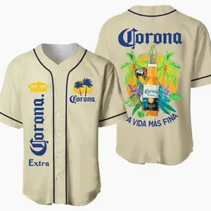 Exclusive Corona Extra Beer Summer Vibes Baseball Jersey For Men And Women Baseball Jersey, Trending Jersey, Gift For Him - High Quality