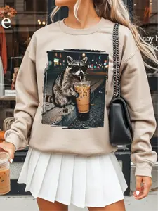 Feral for Iced Coffee ~ Unisex Crewneck Sweatshirts Printed in the USA