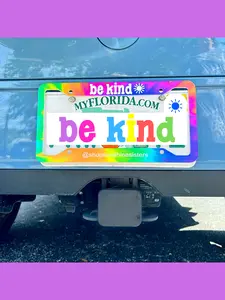 Be Kind License Plate Cover