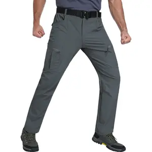 Mens Hiking Pants Lightweight Stretch Cargo Work Pants for Men with Pockets