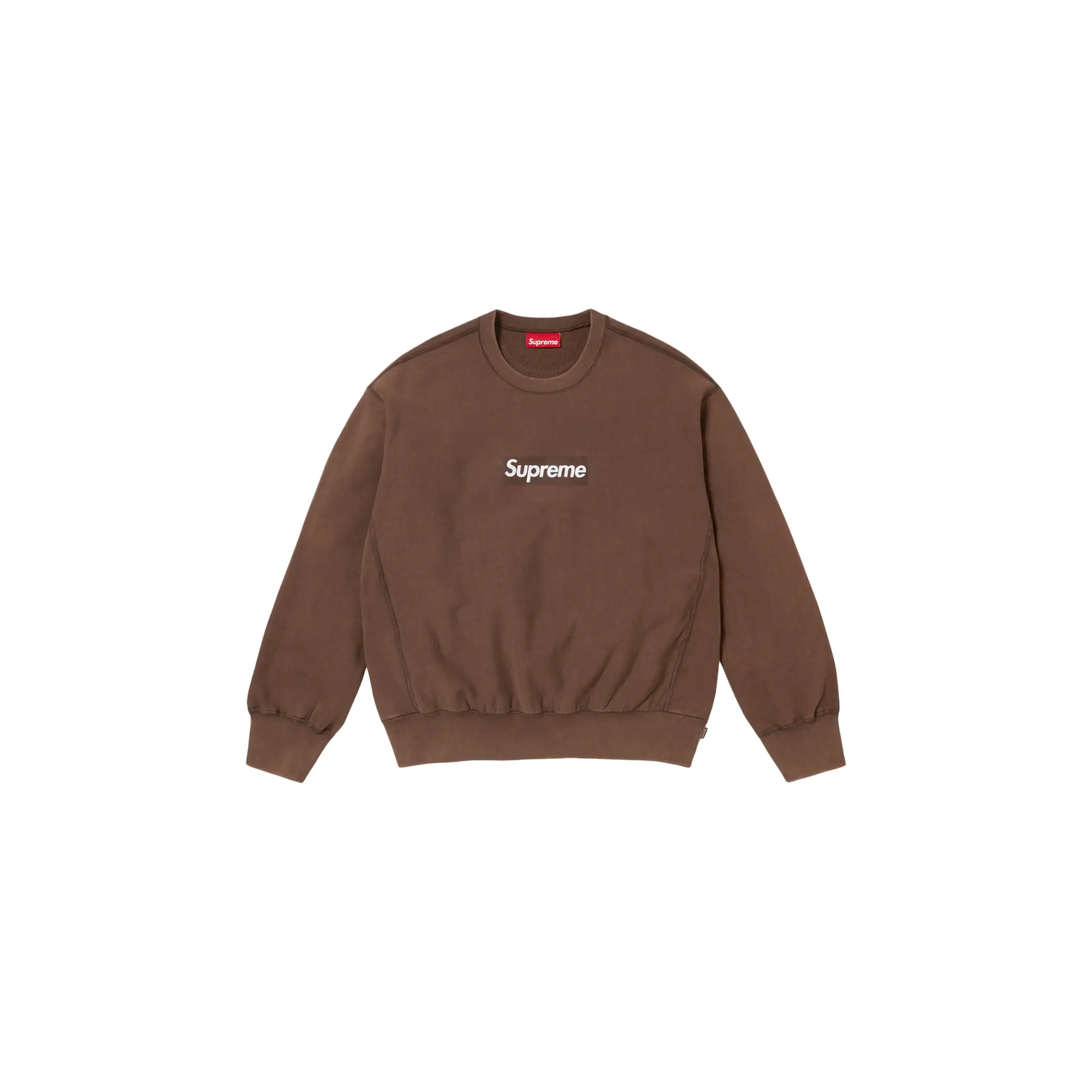 Washed Box Logo Crewneck "SS25 - Brown" SU25139