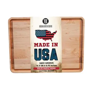 Made in USA Cutting Board by Virginia Boys Kitchens - Butcher Block made from Sustainable Hardwood