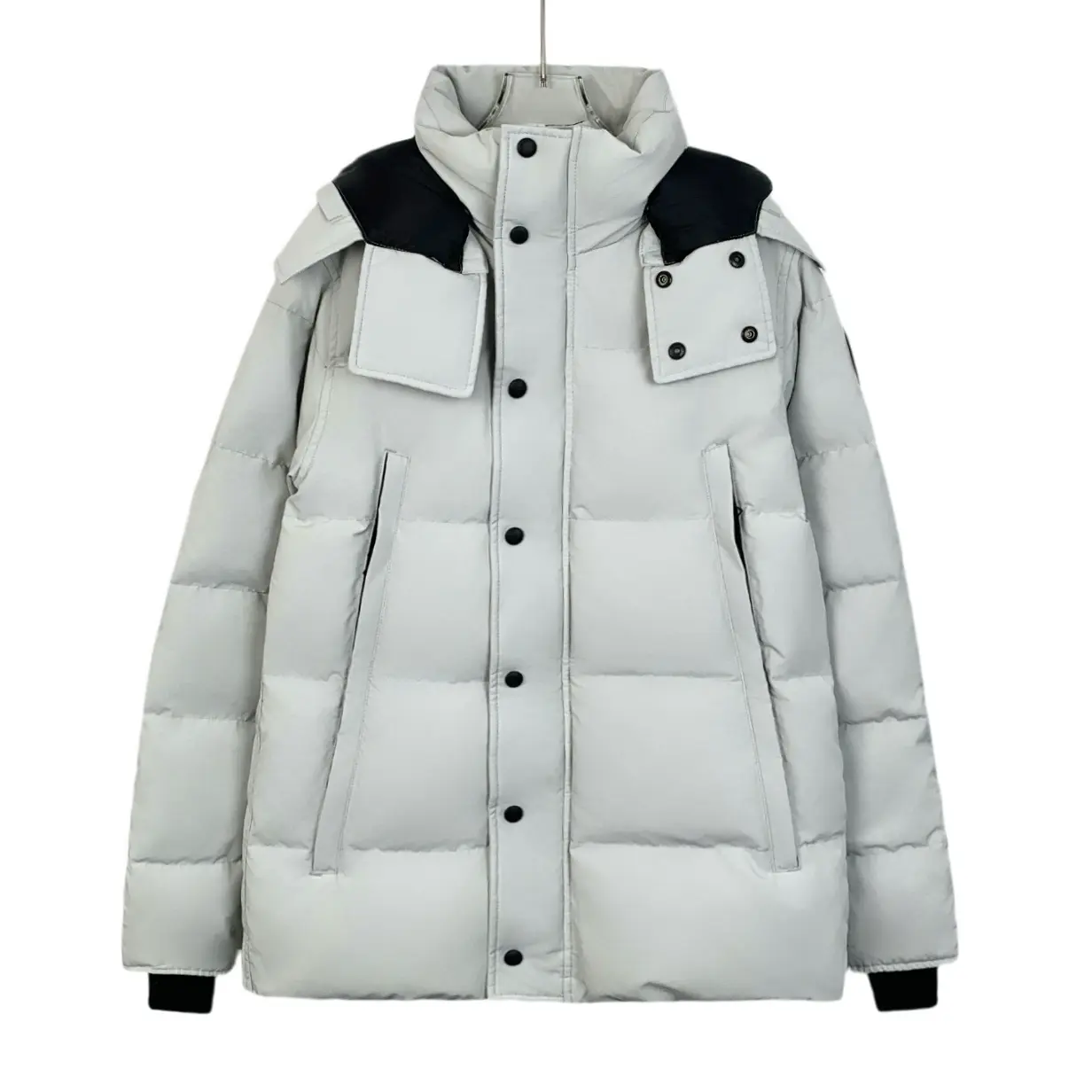 RDLT-Canada Goose Size S Off White Logo Patch Hooded Down Jacket-J14150