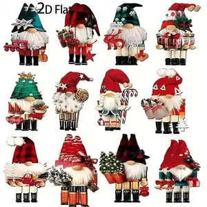 24pcs Christmas Tree Ornaments, Holiday Party Decorations, Friends Gathering Yard & Room Decoration (with Twine)