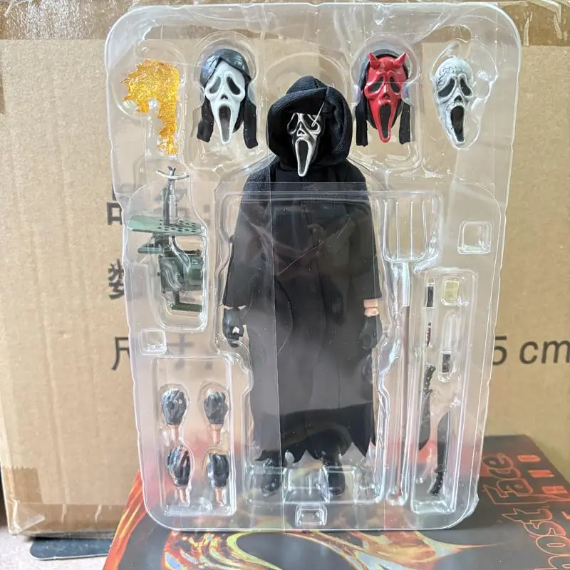 18cm NECA Scream Ghostface & Ghost Nun Inferno Version Horror Action Figures, Unisex Home Decor Statues, Halloween Party Gifts for Friends (Horror Toy for Dropshipping), 100% New