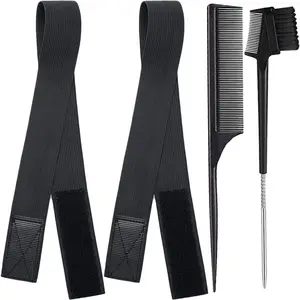 2 Pcs Wig Band For Melting Lace Band Elastic Bands For Wig Edge Lace Frontal Melt Adjustable Wrap To Lay Scarf Keeping Grip No Slip