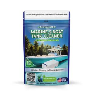 Solutions HOCL Marine & Boat Water Tank Cleaner Eco-Friendly Powder for Black Tank Treatment Marine Water Tank Cleaning Biofilm & Odor Removal 100G