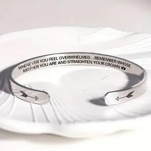 Personalized Inspirational Bangle for Women  Perfect Gift for Her