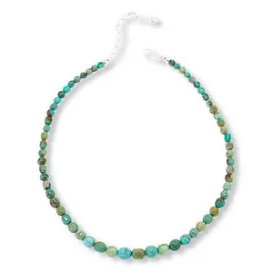 Mine Finds by Jay King Sterling Silver Heavenly Well Lake Turquoise Bead Necklace
