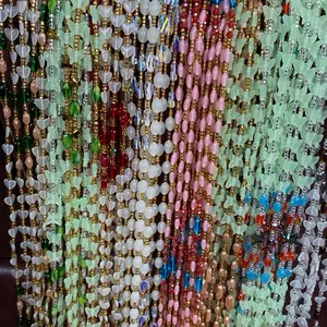 Glow-in-the-Dark Tie-On Waist Beads (45”-50”) – African Waist Jewelry, Body Beads – Add to Cart, Buy Now – Soft Glow Effect – Price Per Item
