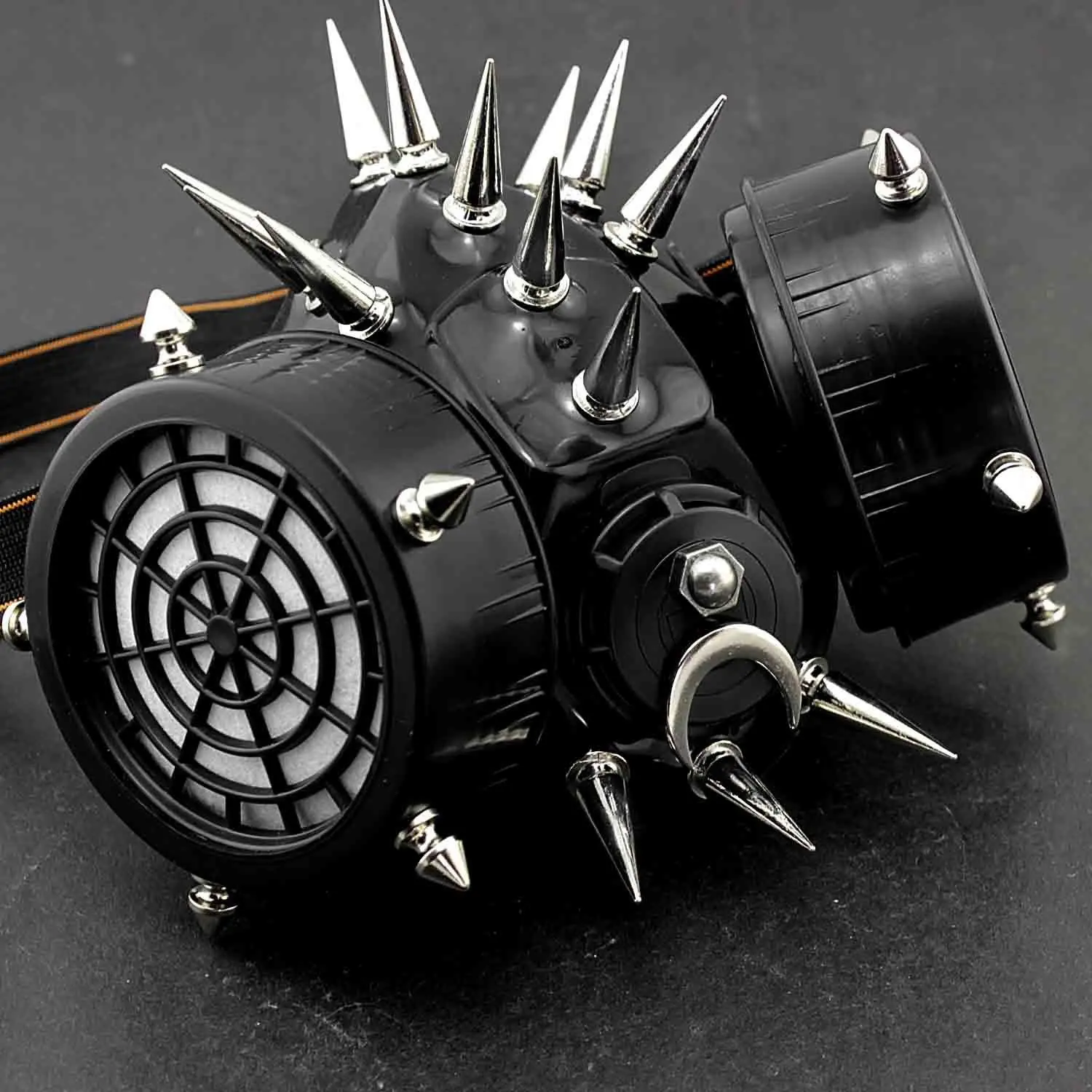 Spike Rivet Steampunk Masquerade Gas Face Mask Cosplay Costume Party