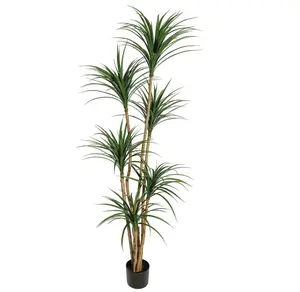 TWISTER.CK 4/5/6 Ft Artificial Dracaena Tree, Realistic Fake Dracaena Plant, Tall Dracaena Houseplant for Indoor Décor, Adjustable Lifelike Faux Tree, Ideal for Photo Backdrops, Nursery, Living Room, Office