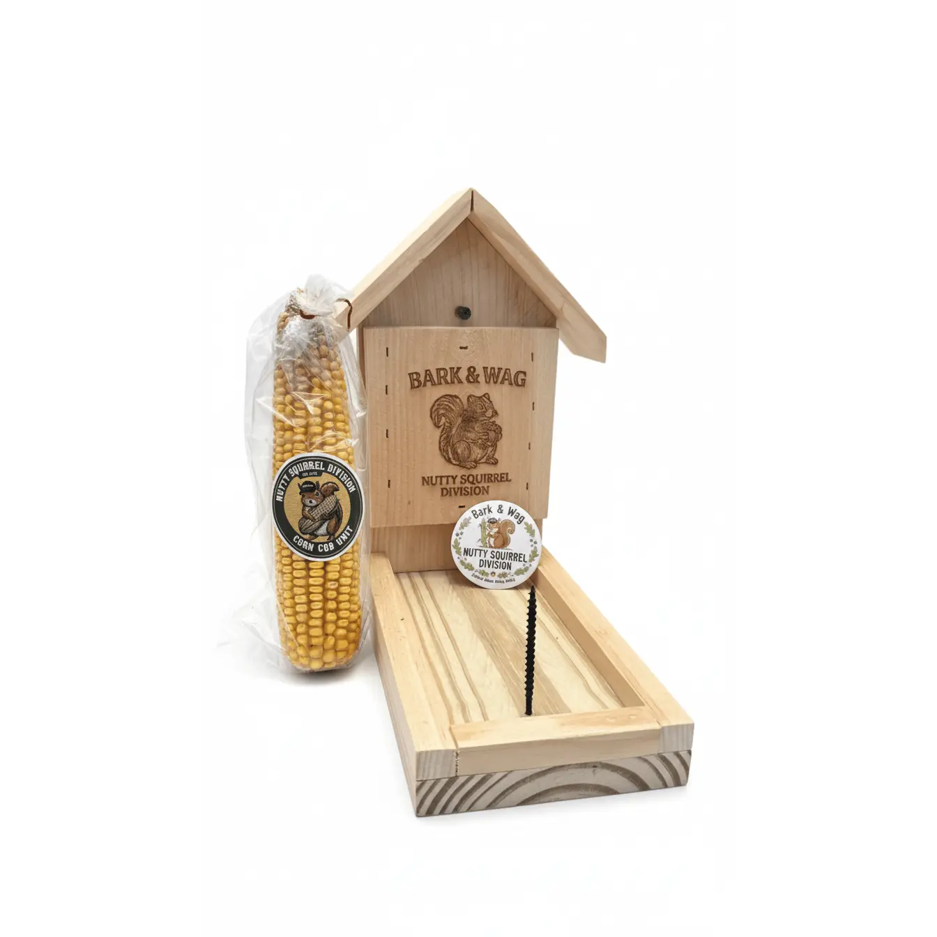 The Cob Post — Squirrel Corn Feeder