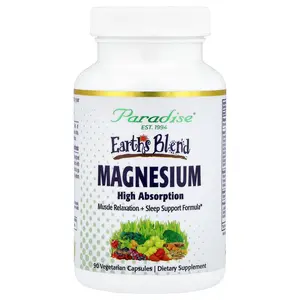 Paradise Herbs Earth's Blend, Magnesium, 90 Vegetarian Capsules