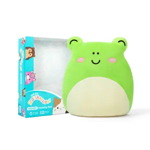 Squishmallows Wendy the Frog Heating Pad Plush 10" Microwaveable for Cramps & Relaxation Galentine’s Day Gift
