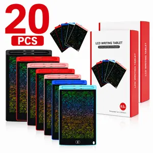 20-Pack 8.5 in LCD Writing Board, Reusable Digital Drawing Pad for Kids 3-8, Erasable Drawing Pad, Educational Arts Crafts Toy for Summer Vibes