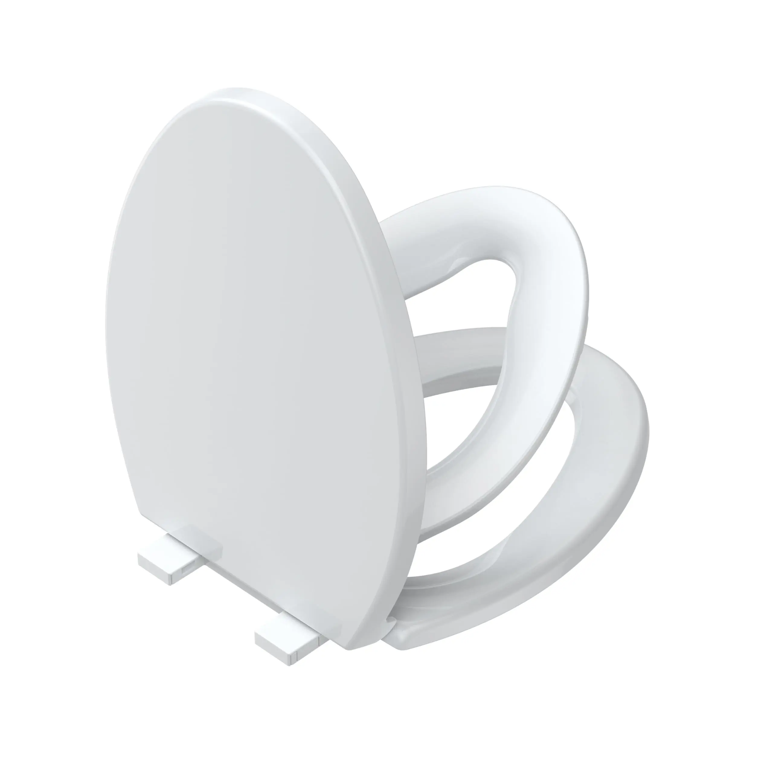 17''/19'' Round/Elongated Toilet Seat Built-In Toddler Seat – Slow Close, PP Material, Easy Clean – 14.21″ × 18.35″ × 2.48″