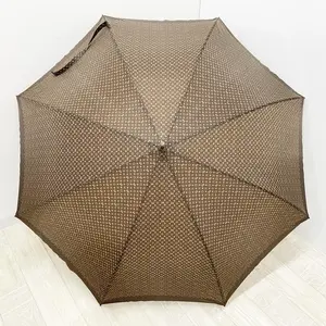 Pre-owned Louis Vuitton As Seen On Screen As Seen On Screen M192 Monogram Umbrella Brown Parapluie Simple $1080