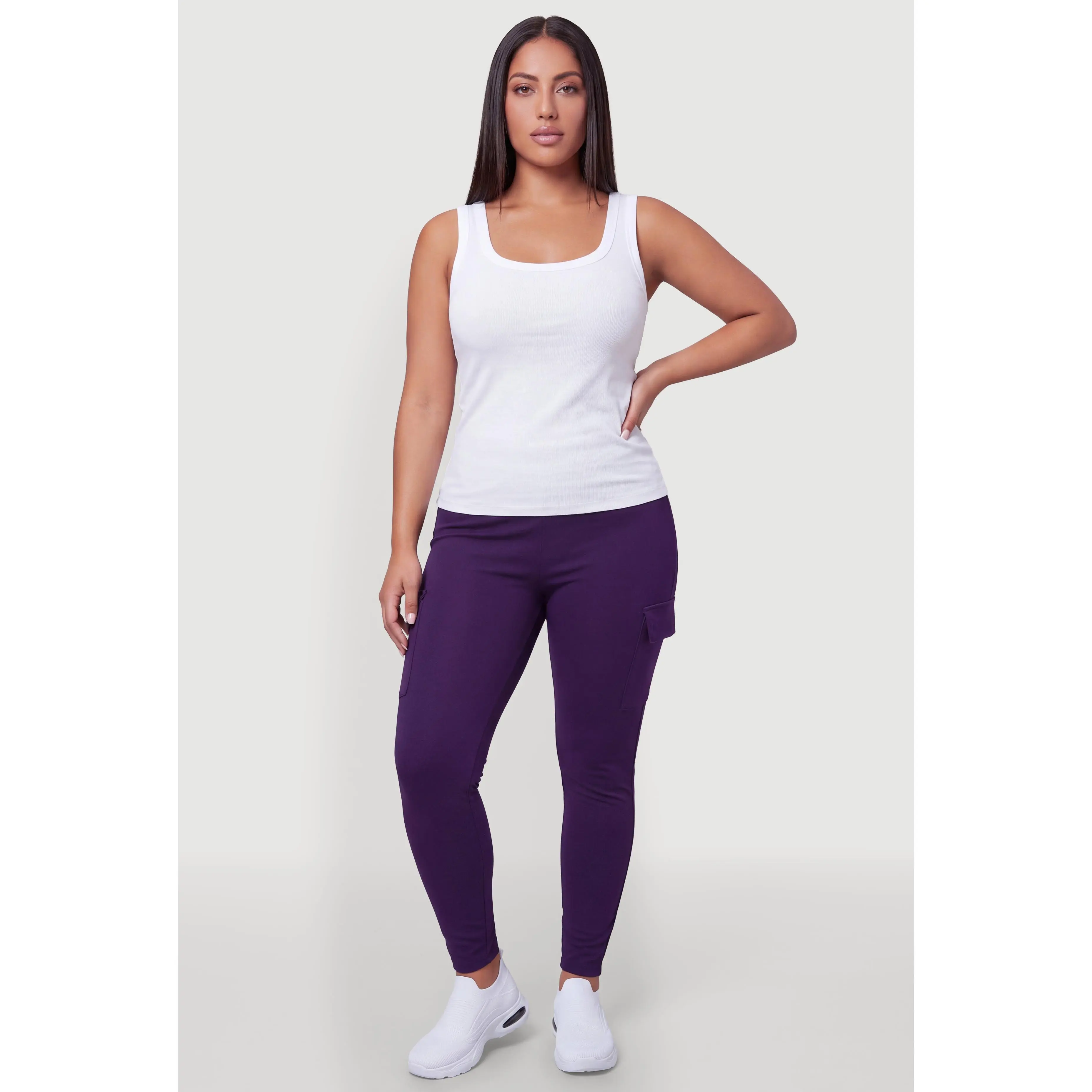 Plus Size Cargo Leggings