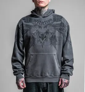 Affliction Men's Pullover Hoodie Birds Of Prey