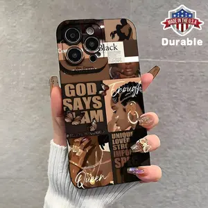 Girl Pattern Phone Case, Shockproof Phone Protective Cover, Fashion Phone Compatible with iPhone 11 12 13 14 15 16 Pro Max Protection Protector