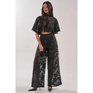 QUEEN B LACE TROUSER