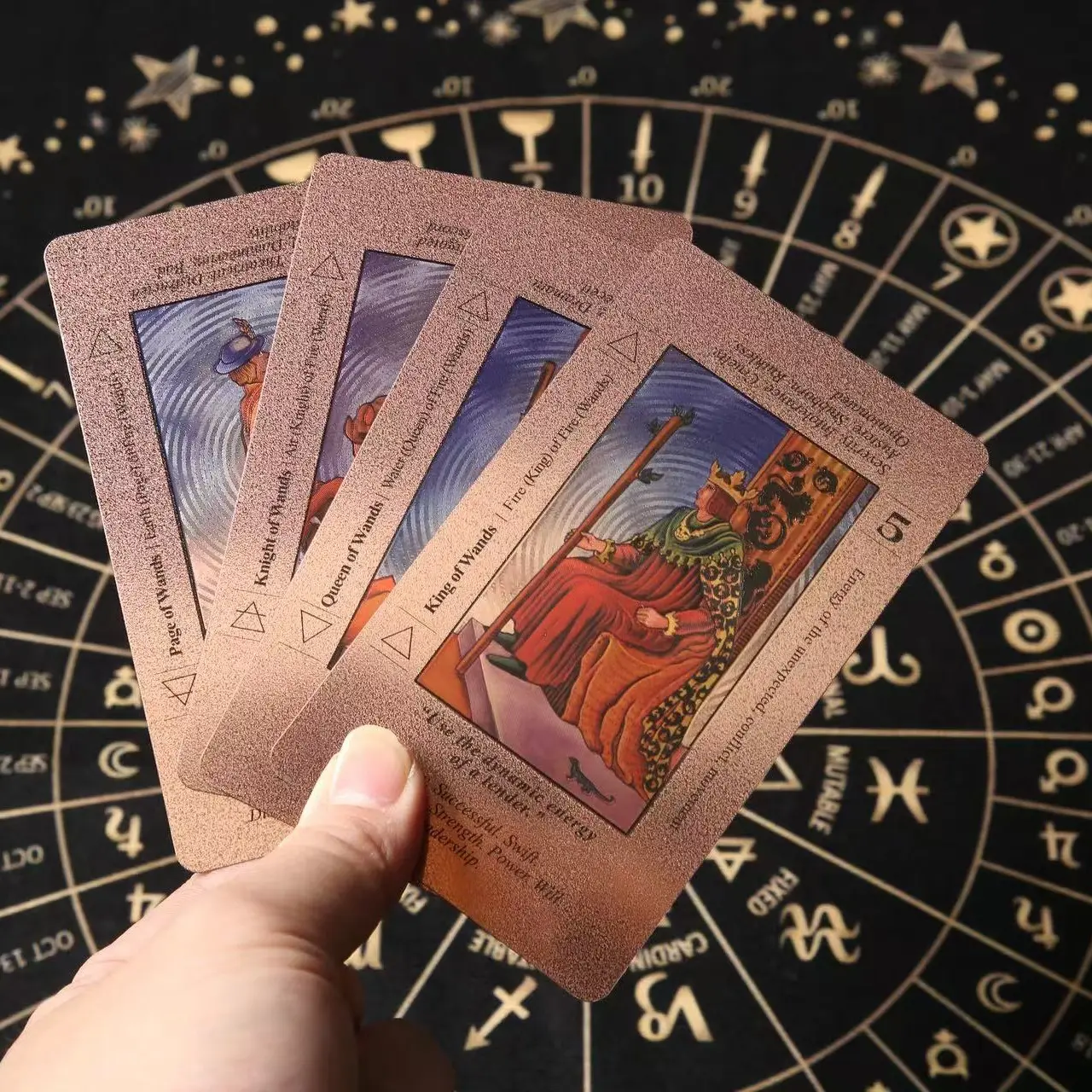SDIK&SSIK Rose Tarot Card Game Sets for Beginners & 12+ Years, Classic Tarot Cards with Meanings Guide Book (Chakras, Planets, Zodiac Signs, Elements), Blush Pink, Affirmations, Yes/No Answers, 12.3 oz, 5.2x3.27x1.93 in