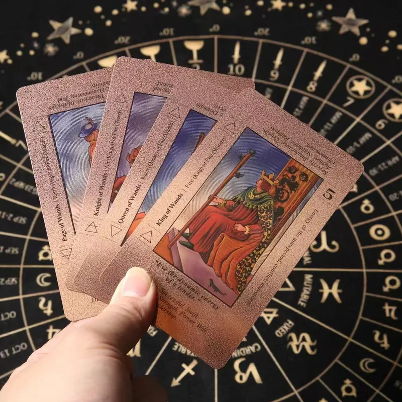 SDIK&SSIK Unisex Blush Pink Rose Witchy Tarot Deck Poker Card Game Set for 12+ Years Learning Beginners - 12.3 oz, 5.2 x 3.27 x 1.93 in, with Instruction Book (Chakras, Planets, Zodiac Signs, Elements, Affirmations, Yes/No Answers), Gift Idea, Card Game S