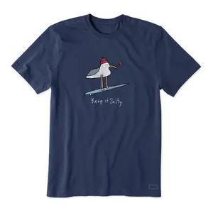 Life is Good Men's Keep It Salty Seagull Crushe r Tee