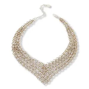 MarlaWynne 20-1/2" 2-Tone Chainmail Necklace