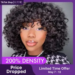 LUVME Ready To Go | Luvme Tik Tok Viral Shaggy Style Super Double Drawn Short Curly Wig Limited Time Offer TikTok Exclusive #luvmenewarrivals